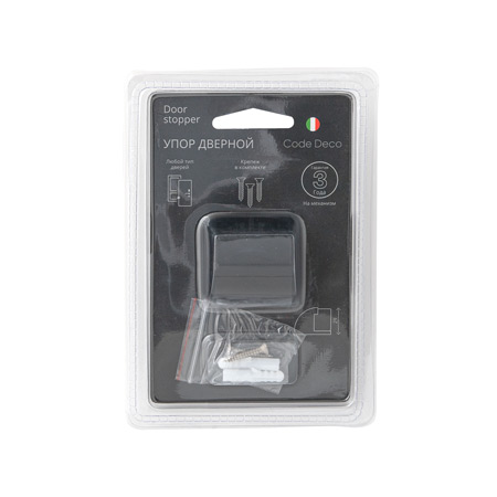 Упор дверной Code Deco DS-0020-BLM