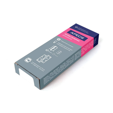 Петля врезная Apecs 120*80-B-Steel-BLM-L