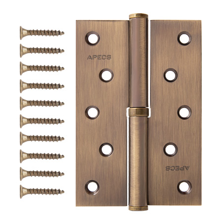Петля врезная Apecs 120*80-B-Steel-AB-L