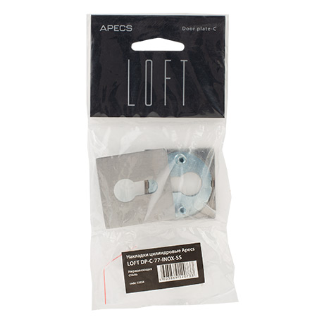 Накладки цилиндровые Apecs LOFT DP-C-77-INOX-SS