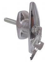 Замок - ручка хромированная с ключом T1617 Euro-Locks