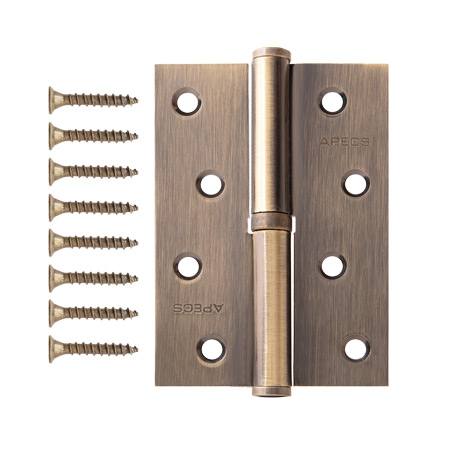 Петля врезная Apecs 100*70-B-Steel-AB-R