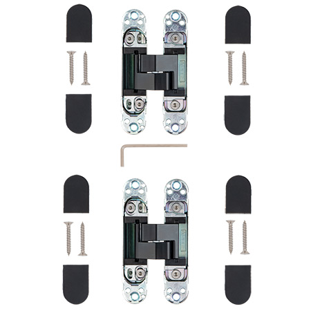 Петля врезная скрытой установки Apecs 115*23-3D-Z-BLM (R11,5)