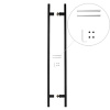 Ручки-скобы Avers Square HC-0920-40*20/800-INOX/201-BLM